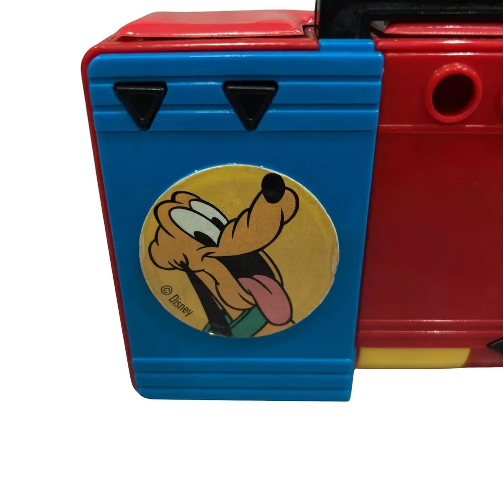 Vintage 1991 Disney FLOMO Mickey & Friends Boombox Pop-Up Pencil Case Sharpener